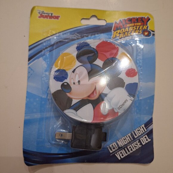 Disney Junior Mickey Mouse LED Night Light Rotating Shade Roadster Racers - Picture 7 of 7